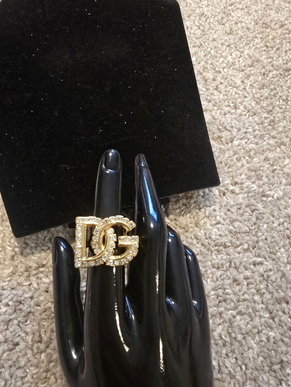 D&G Gold Crystal Ring - Picture 3 of 8